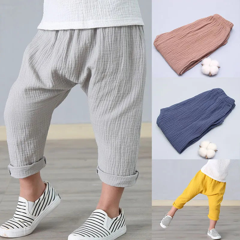 Boys Linen Pants