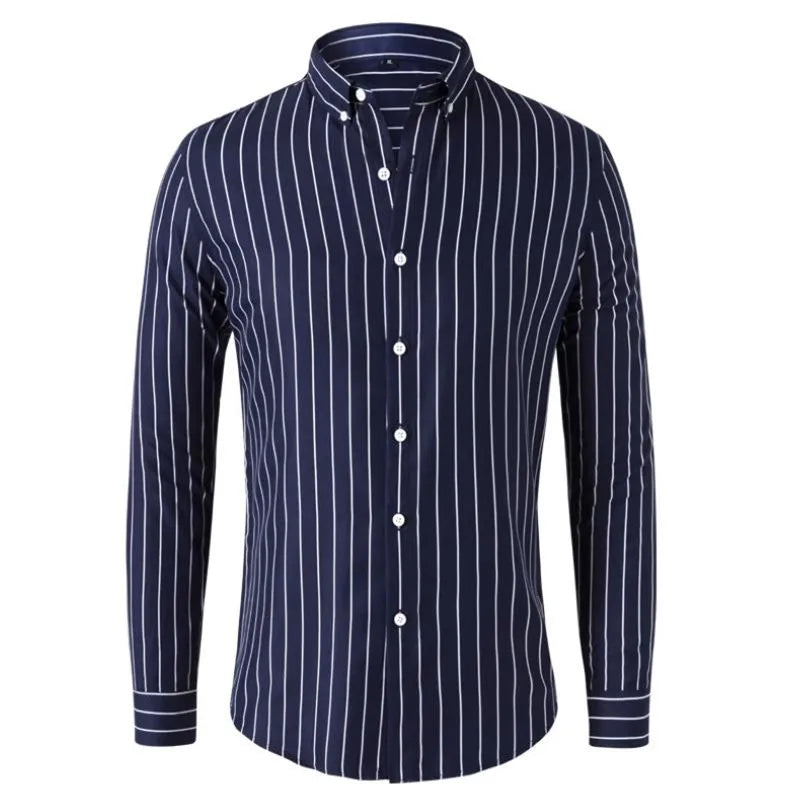 Camisa Casual Listrada Masculina