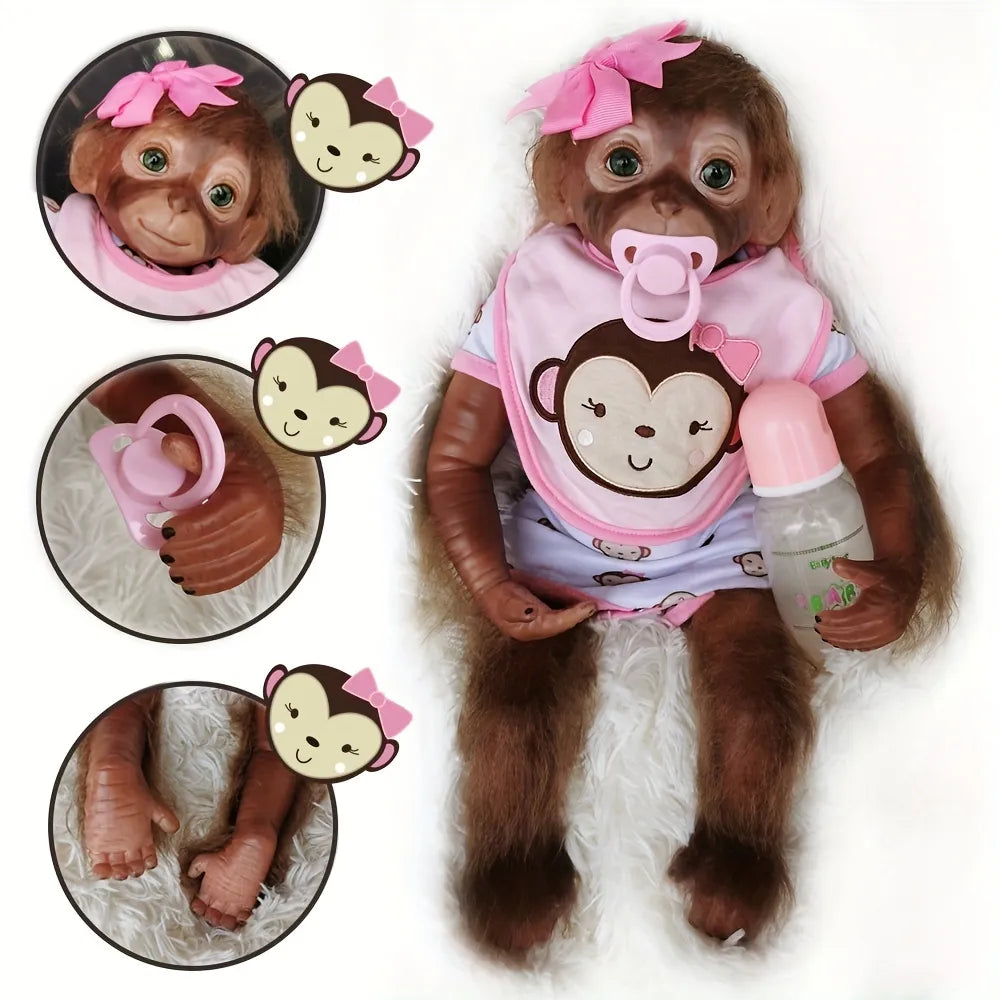 Handmade Monkey Reborn Doll