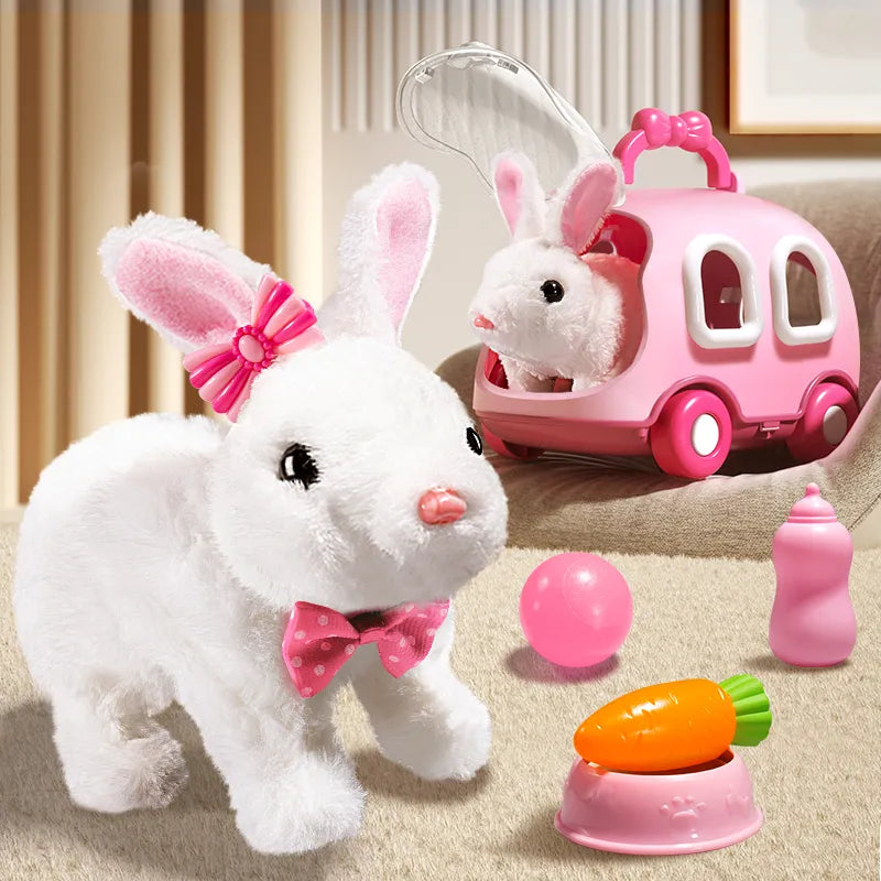 Children Plush Cute Rabbit Electronic Pet