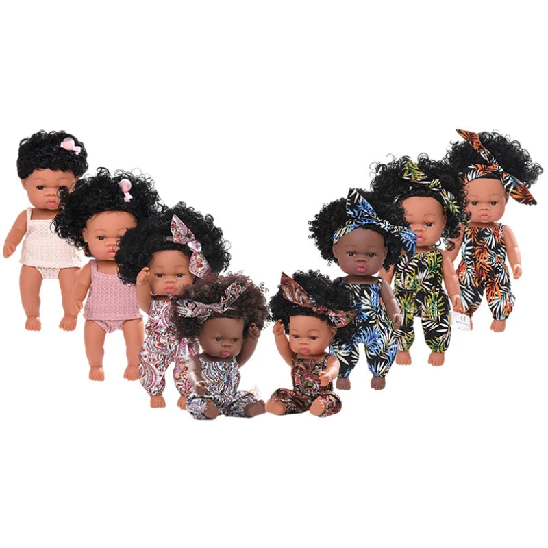 Newborn African Baby Doll