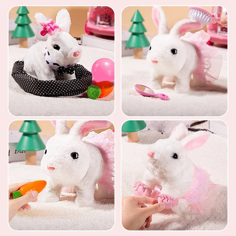 Children Plush Cute Rabbit Electronic Pet