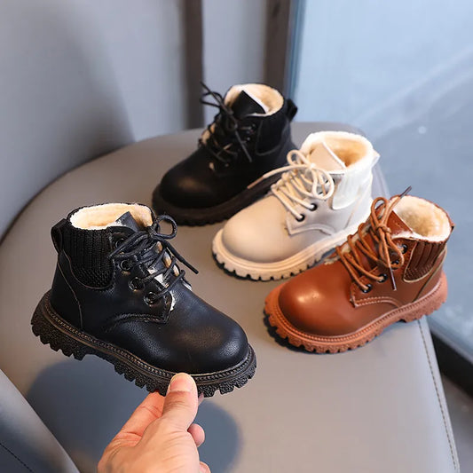 Leather boots for children