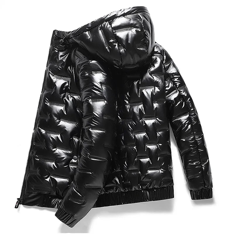 Men's Thick Warm Glossy Jacket