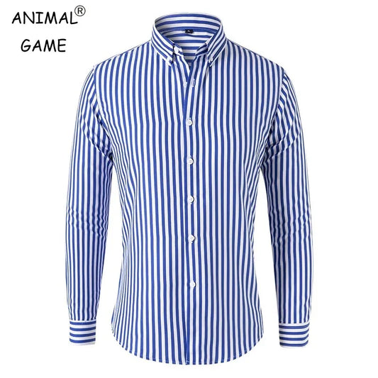 Camisa Casual Listrada Masculina