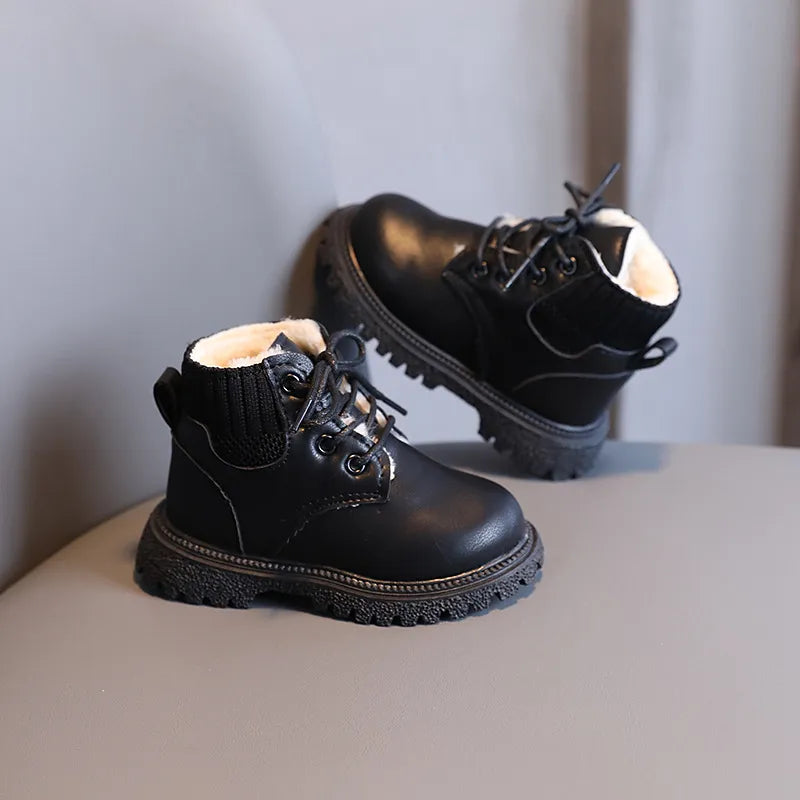 Leather boots for children