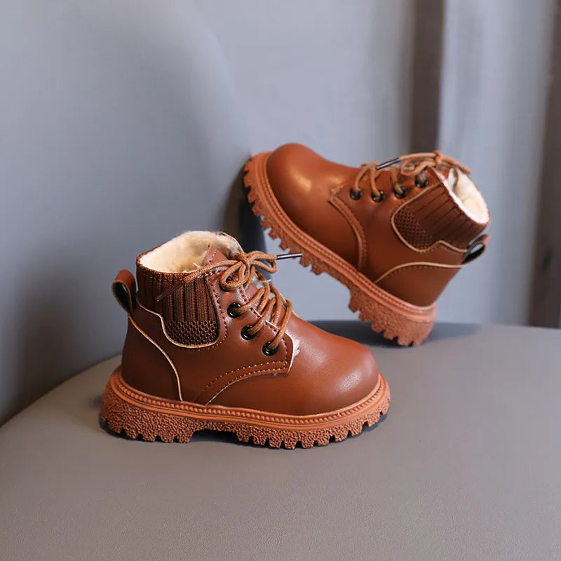 Leather boots for children