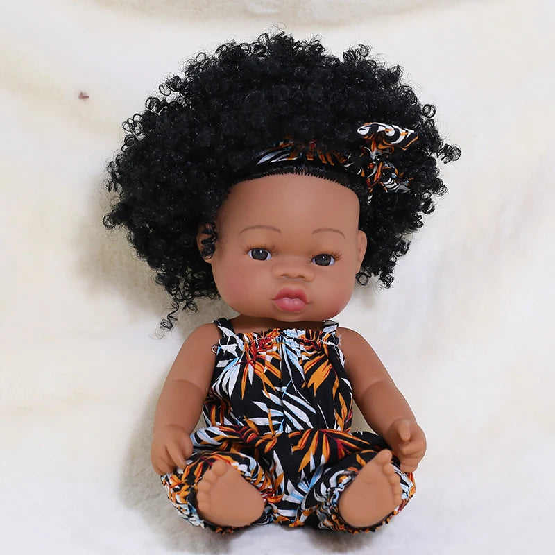 Newborn African Baby Doll