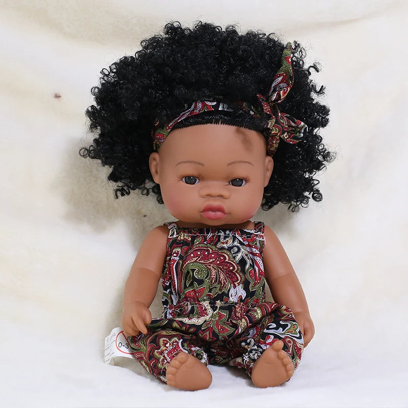 Newborn African Baby Doll